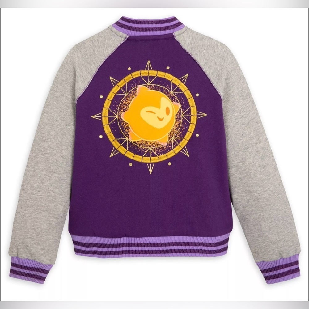 Disney - Wish Asha Star Purple Varsity Jacket (Size 7/8) NWT - Picture 2 of 7